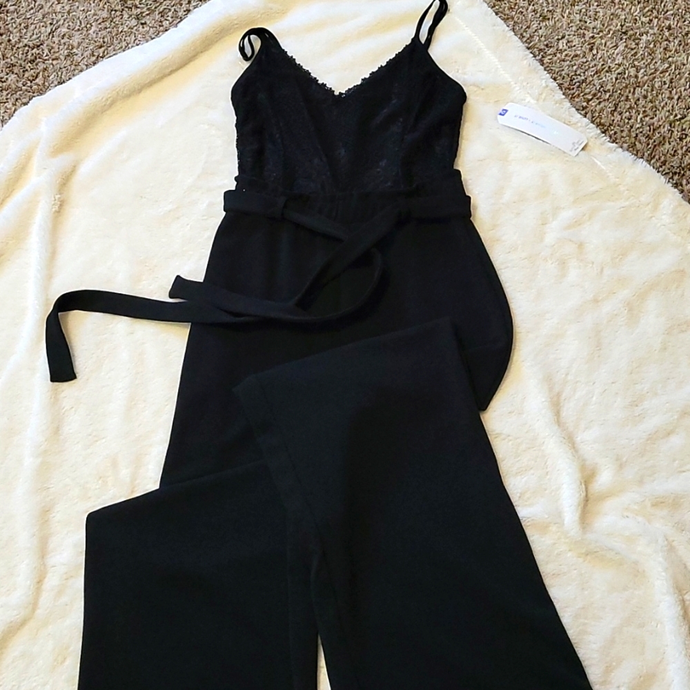 Black lace jumpsuit